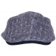 Casquette Beret Bleu Chine Laine Chevrons Hipster Taille Réglable Hackney CASQUETTES Nyls Création