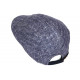 Casquette Beret Bleu Chine Laine Chevrons Hipster Taille Réglable Hackney CASQUETTES Nyls Création