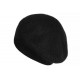 Bonnet Béret Angora Noir en Laine Douce et Tendance Angela BONNETS Nyls Création