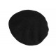 Bonnet Béret Angora Noir en Laine Douce et Tendance Angela BONNETS Nyls Création