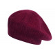 Bonnet Béret Angora Rouge en Laine Douce et Tendance Angela BONNETS Nyls Création