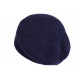 Bonnet Béret Angora Bleu Marine en Laine Douce et Tendance Angela BONNETS Nyls Création