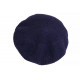 Bonnet Béret Angora Bleu Marine en Laine Douce et Tendance Angela BONNETS Nyls Création