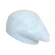 Bonnet Béret Angora Bleu Ciel en Laine Douce et Tendance Angela BONNETS Nyls Création