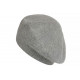 Bonnet Béret Angora Gris Fonce en Laine Douce et Tendance Angela BONNETS Nyls Création