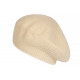 Bonnet Béret Angora Beige en Laine Douce et Tendance Angela BONNETS Nyls Création