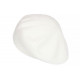 Bonnet Béret Angora Blanc en Laine Douce et Tendance Angela BONNETS Nyls Création