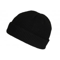 Bonnet Docker Noir en Laine Mode Marin Miki Hiver Tytouan BONNETS Nyls Création