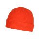 Bonnet Docker Orange en Laine Mode Marin Miki Hiver Tytouan BONNETS Nyls Création