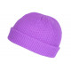 Bonnet Docker Violet en Laine Mode Marin Miki Hiver Tytouan BONNETS Nyls Création