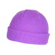 Bonnet Docker Violet en Laine Mode Marin Miki Hiver Tytouan BONNETS Nyls Création