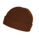 Bonnet Docker Marron en Laine Mode Marin Miki Hiver Tytouan BONNETS Nyls Création