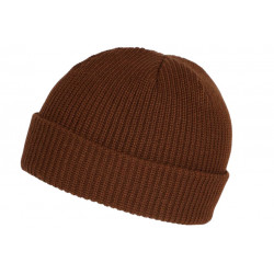 Bonnet Docker Marron en Laine Mode Marin Miki Hiver Tytouan BONNETS Nyls Création