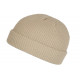 Bonnet Docker Beige en Laine Mode Marin Miki Hiver Tytouan BONNETS Nyls Création