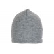 Bonnet New York Gris et Blanc à Revers Fashion en Laine Douce Nevy BONNETS Hip Hop Honour