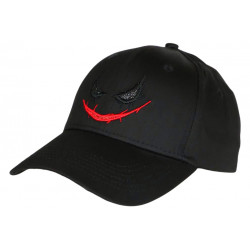 Casquette Clown Noire et Rouge Design Streetwear Baseball CASQUETTES SKR