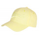 Casquette Miami Jaune Pastel Classe et Vintage en Coton Baseball CASQUETTES Nyls Création