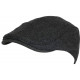 Casquette Beret Noir Chiné en Laine Hipster Taille Réglable Nylney CASQUETTES Nyls Création