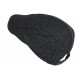 Casquette Beret Noir Chiné en Laine Hipster Taille Réglable Nylney CASQUETTES Nyls Création