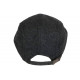 Casquette Beret Noir Chiné en Laine Hipster Taille Réglable Nylney CASQUETTES Nyls Création