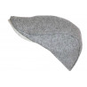 Casquette Beret Gris Clair Chiné en Laine Chic Taille Réglable Nylney