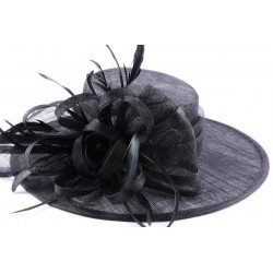 Chapeau Cérémonie capeline Noir ANCIENNES COLLECTIONS divers