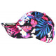 Casquette NY Rose et Noire Fleurs Exotiques Originale Baseball Bali CASQUETTES Hip Hop Honour