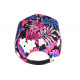 Casquette NY Rose et Noire Fleurs Exotiques Originale Baseball Bali CASQUETTES Hip Hop Honour