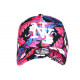 Casquette Enfant Rose Noire Fleurs Tropicales NY Bali 7 a 12 ans Casquette Enfant Hip Hop Honour