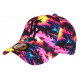 Casquette NY Rose et Bleue Palmiers Beach Night Baseball CASQUETTES Hip Hop Honour