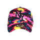 Casquette NY Rose et Bleue Palmiers Beach Night Baseball CASQUETTES Hip Hop Honour