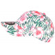 Casquette NY Rose et Blanche Fleurs Tropicales Tendance Baseball Hawai CASQUETTES Hip Hop Honour