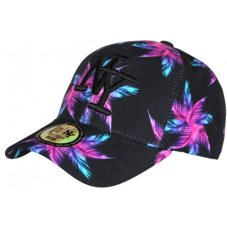 Casquette NY Rose et Noire Palmier Streetwear Sunrise Baseball CASQUETTES Hip Hop Honour