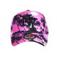 Casquette NY Rose et Noire Palmiers Tropicale Copaka Baseball CASQUETTES Hip Hop Honour