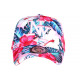 Casquette NY Rose et Bleue Fleurs Tropicales Fashion Baseball Hawai CASQUETTES Hip Hop Honour