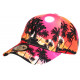 Casquette NY Orange et Rose Tropicale Fashion Baseball Copaka CASQUETTES Hip Hop Honour