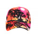 Casquette NY Orange et Rose Tropicale Fashion Baseball Copaka CASQUETTES Hip Hop Honour