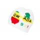 Bonnet Guadeloupe Blanc Gwada 971 Fashion en Laine BONNETS Nyls Création