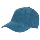 Casquette Velours Bleu Petrole Cotele Tendance Baseball Sneyson CASQUETTES Nyls Création