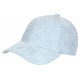 Casquette Baseball Velours Gris Bleu Clair cotele Sneyson CASQUETTES Nyls Création