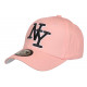 Casquette NY Rose et Noire Classe Visiere Baseball Broadwyx CASQUETTES Hip Hop Honour