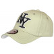 Casquette NY Vert Clair et Noire Classe Visiere Baseball Broadwyx CASQUETTES Hip Hop Honour