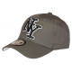 Casquette NY Grise et Noire Classe Visiere Baseball Broadwyx CASQUETTES Hip Hop Honour