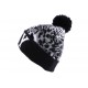 Bonnet NY Noir et Leopard Gris ANCIENNES COLLECTIONS divers