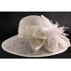 Chapeau de Mariée Elna en Sisal Ecru ANCIENNES COLLECTIONS divers