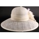 Chapeau de Mariée Elna en Sisal Ecru ANCIENNES COLLECTIONS divers