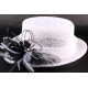 Chapeau de Mariée Melle en Sisal Blanchi ANCIENNES COLLECTIONS divers