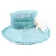 Chapeau Cérémonie Cyrille en sisal Turquoise ANCIENNES COLLECTIONS divers