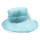 Chapeau Cérémonie Cyrille en sisal Turquoise ANCIENNES COLLECTIONS divers