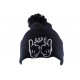 Bonnet Nyls Création DOPE Noir avec pompon ANCIENNES COLLECTIONS divers